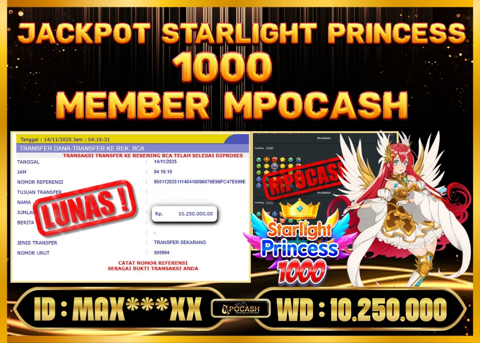 MPOCASH JACKPOT STARLIGHT PRINCESS 1000